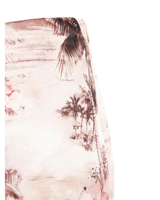 Shirtaporter Pink Pant Palazzo Seta