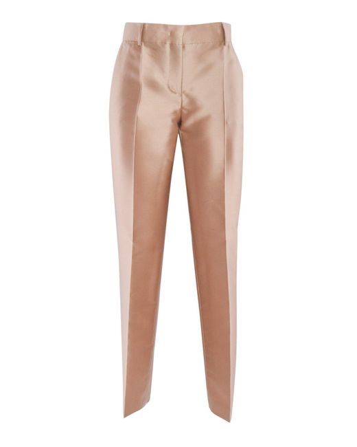Alberta Ferretti Natural Pants