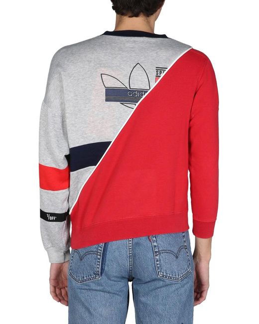1/OFF Red Remade Wrangle Sweatshirt
