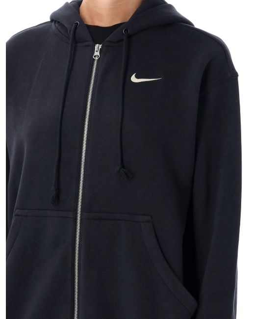 Nike Blue Zipped Hoodie Os