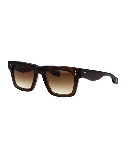 Dita Eyewear Brown Squared Sunglasses Dts712 A 02 Brn Cry