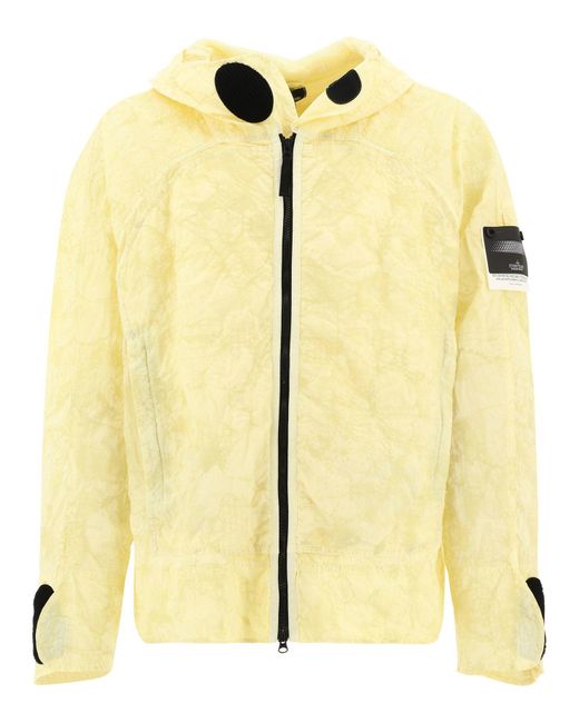 Stone Island Shadow Project Yellow "Nylon Metal Econyl" Windbreaker for men