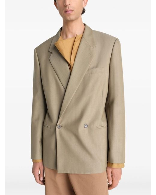 Lemaire Natural Double-Breasted Tailored Jacket