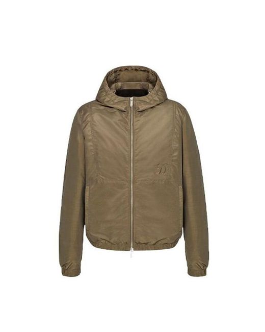 Dior Green X Kenny Scharf Embroidered Logo Hooded Jacket for men