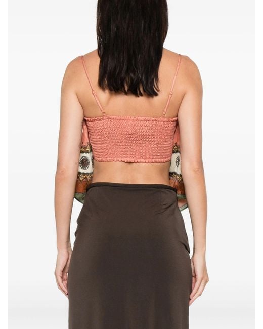 ALÉMAIS Pink Contina Scarf Top