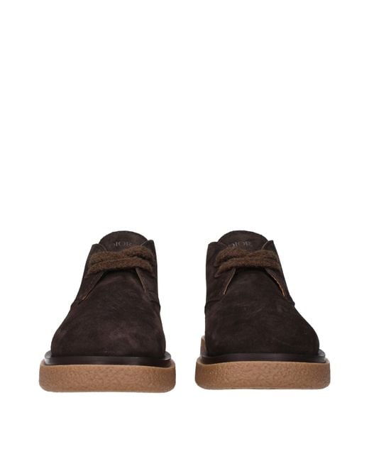 Dior Brown Sahara Boots For Suede/Dark