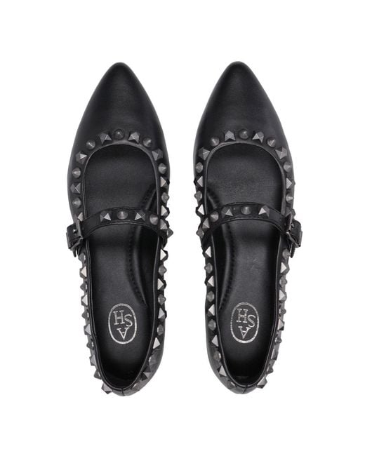 Ash Black Flat Shoes
