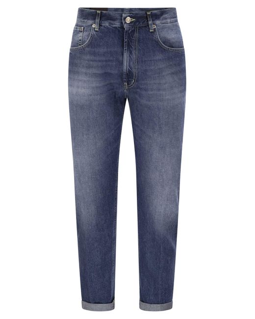 Dondup Blue Ervin Cinue Loose Fit Pockets