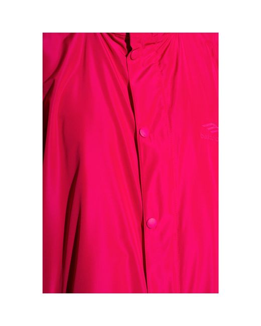 Balenciaga Pink Jacke mit übergroßem Logo