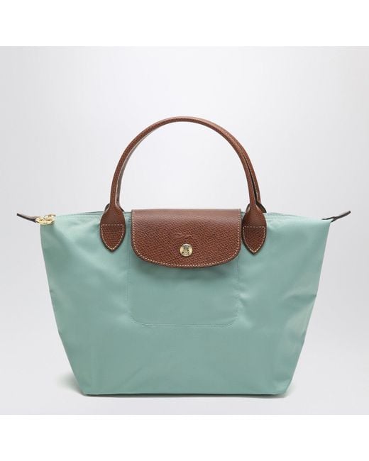 Longchamp Celadon Coloured Le Pliage Original S Bag in Green