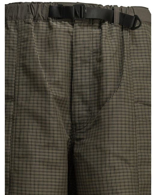 Comme des Garçons Green Plaid Cargo Shorts