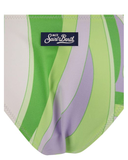 Fancy Swim Briefs con corbatas Mc2 Saint Barth de color Green