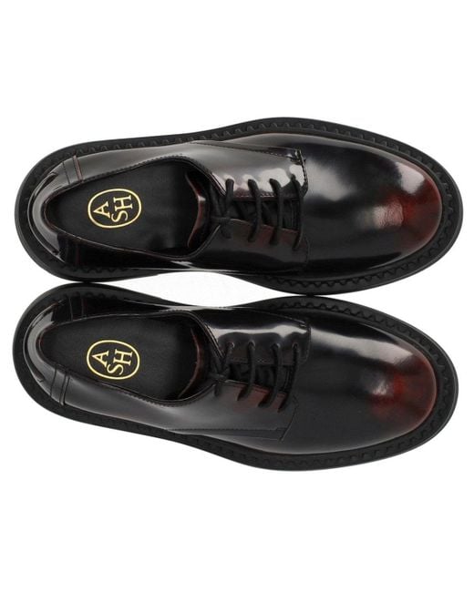 Ash Black Mercury/Burgundy Lace Up Shoe for men