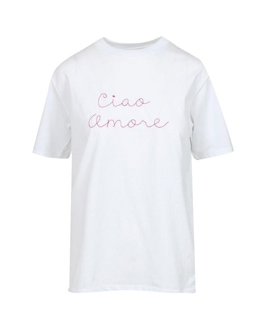 Giada Benincasa White T-Shirts und Polos Weiß