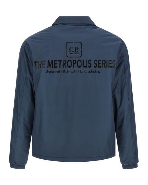 C P Company Blue 'The Metropolis Series' Overshirt for men