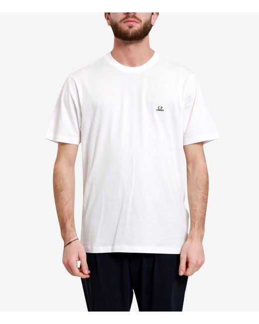 C P Company White T Shirts And Polos