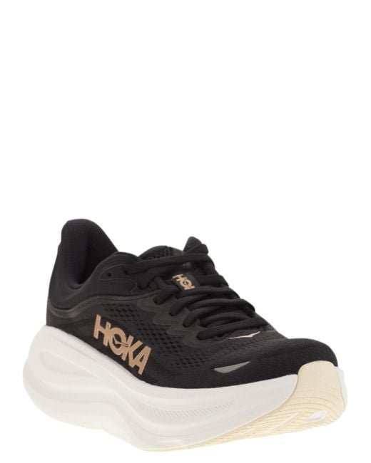 Hoka One One Black Bondi 9 Sneakers
