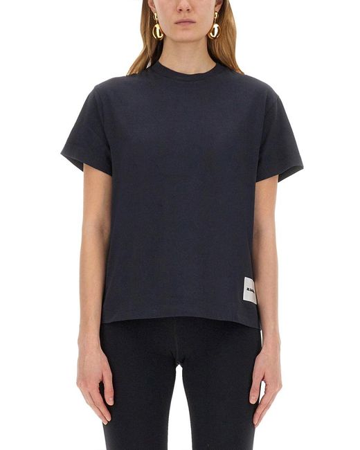 Jil Sander Blue Logo Patch T-Shirt Set (Pack Of Three)