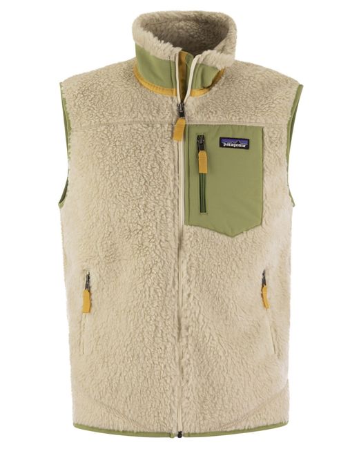 Patagonia Men 'classic Retro X® Fleece Vest in het Natural voor heren