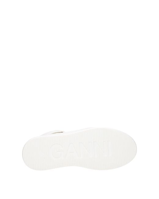 Ganni White Leather Sneakers