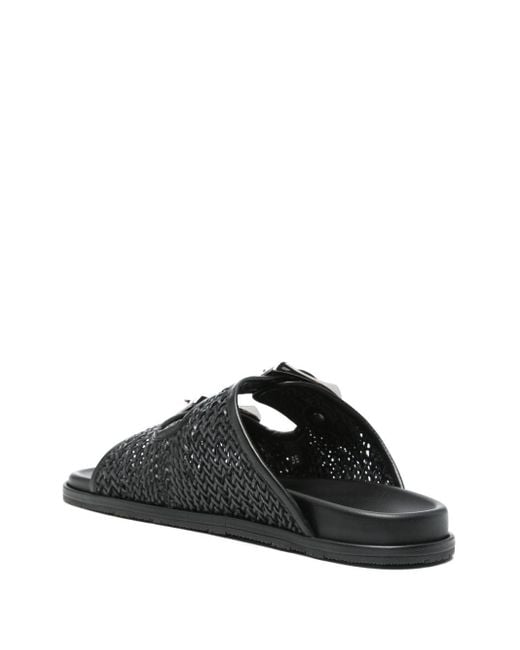 Casadei Black Birschsandalen