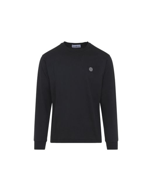 Stone Island Black Ls T Shirt