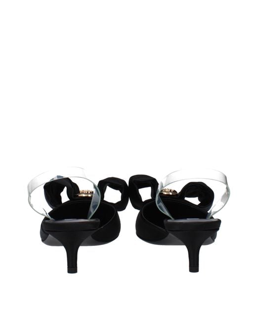 Versace Black Alia Slingback Heels