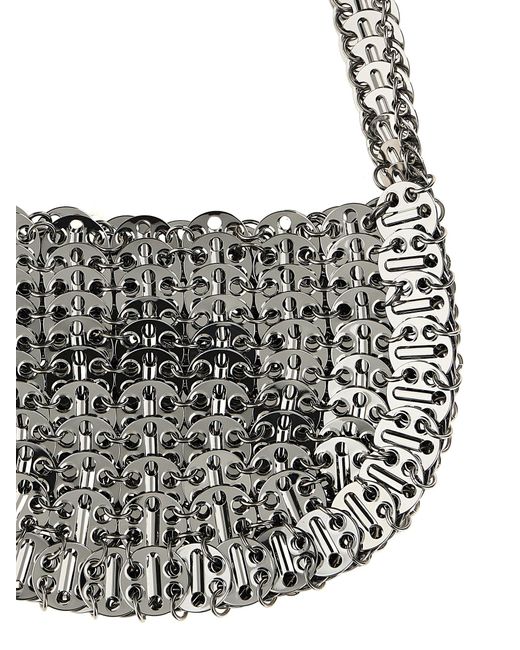 Rabanne Metallic Iconic 1969 Moon Shoulder Bags