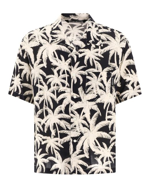 Palm Angels "palms" Shirt in het White voor heren