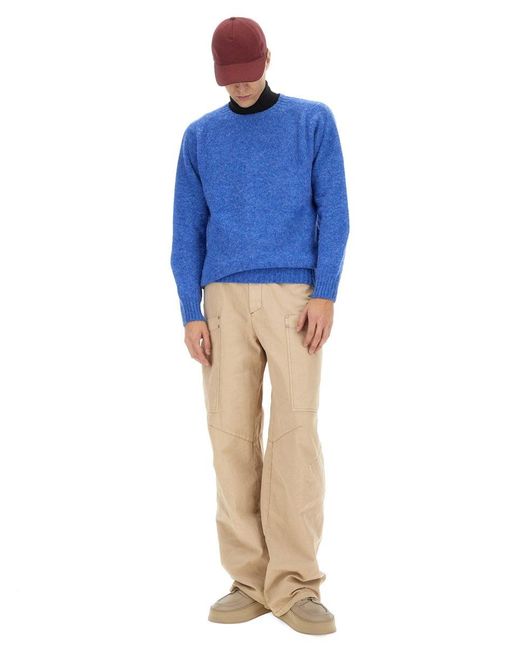 Howlin' By Morrison Blue Wool Jersey. for men
