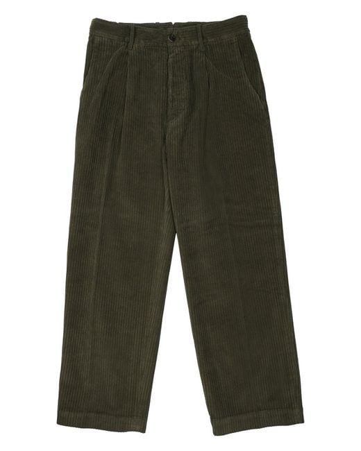 Nine:inthe:morning Green Trousers Ribbed Cotton