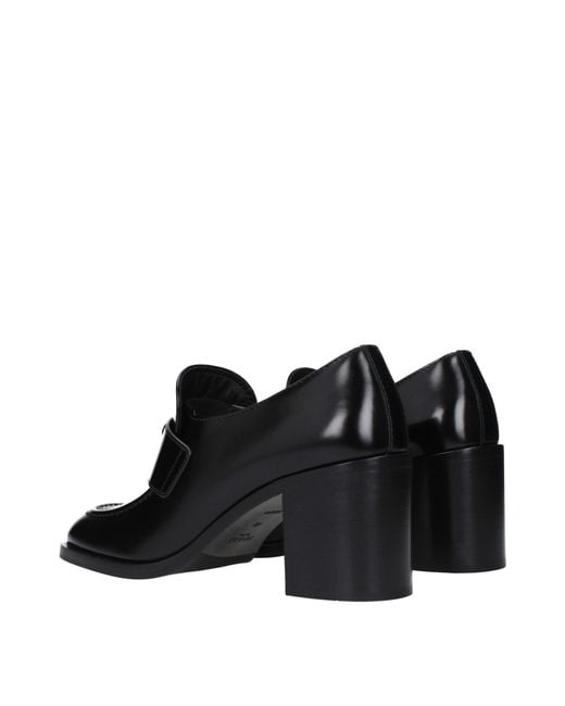 Prada Black Leather Décolleté