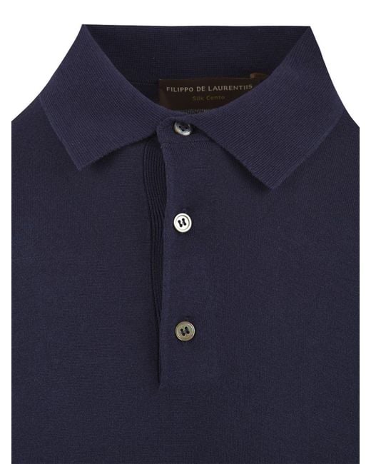 Filippo De Laurentis Blue T Shirts And Polos