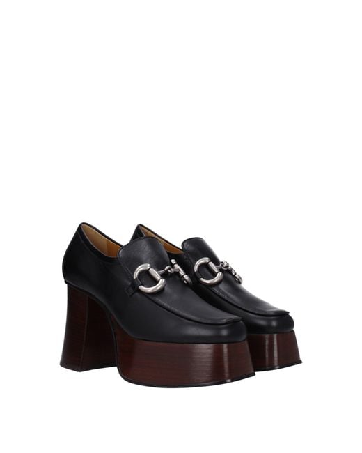 Gucci Black Décolleté Donna Pelle Nero
