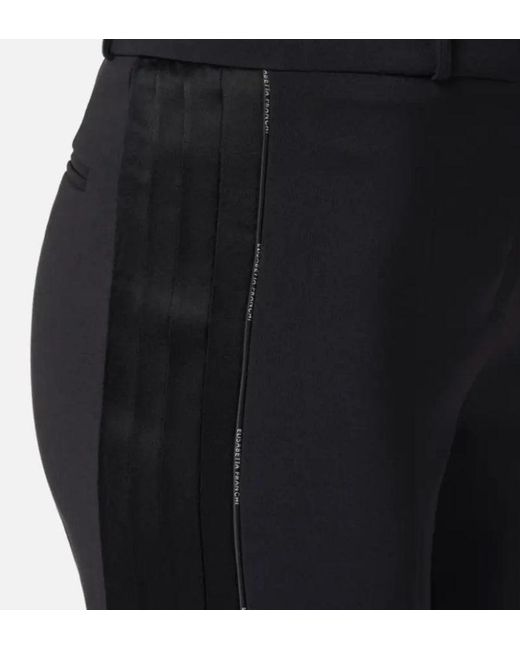 Pantalon franchi Elisabetta avec bande de satin Elisabetta Franchi en coloris Blue