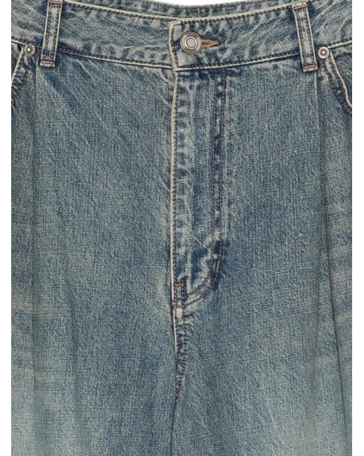 Juun.J Blue Wide Leg Denim Pants