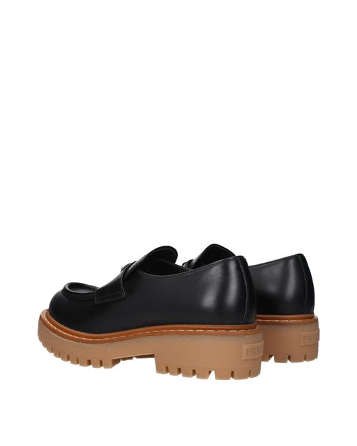 Prada Black Leather Loafers