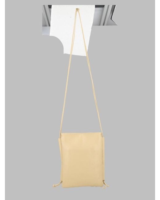 Hereu White Mini Leather Shoulder Bag