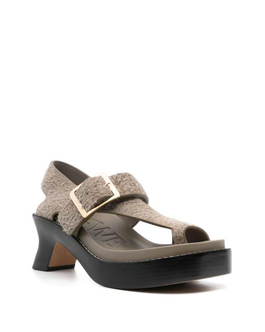 Loewe Brown Ease Heel Sandals for men