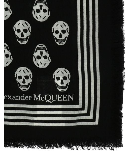 Alexander Mc Queen "Skull Biker" bufanda Alexander McQueen de color Black