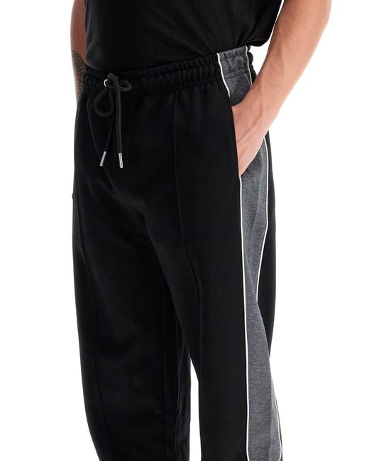 Eden Park Black Joggers With Side Stripes for men