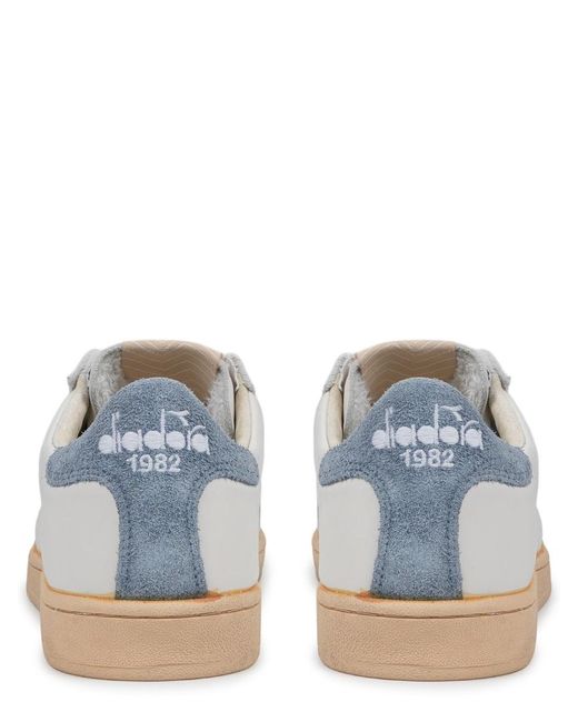 Diadora White Sneaker "Prestige Plain Used" for men
