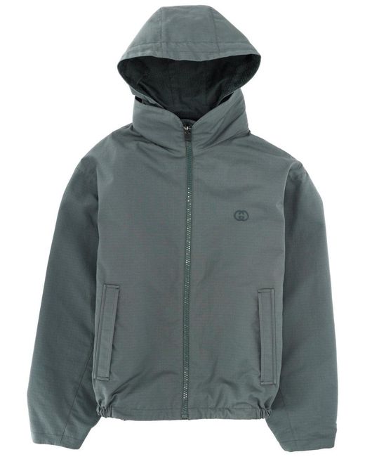 Gucci Gray Jacket With Logo for men