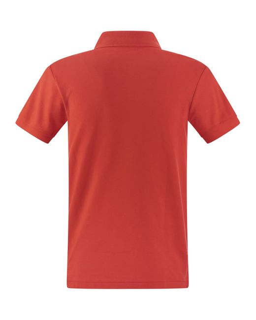 Polo Ralph Lauren Red Slim Fit Pique Polo -Hemd