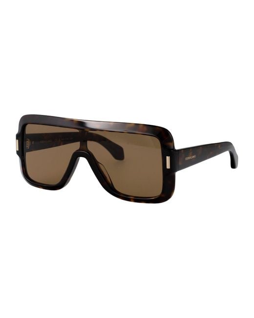 Ferragamo Brown Sunglasses