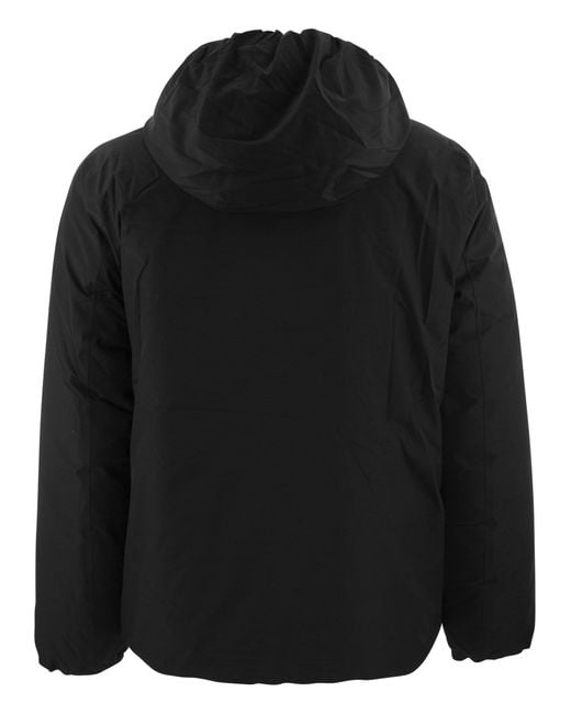 Jack chaqueta con capucha reversible K-Way de hombre de color Black