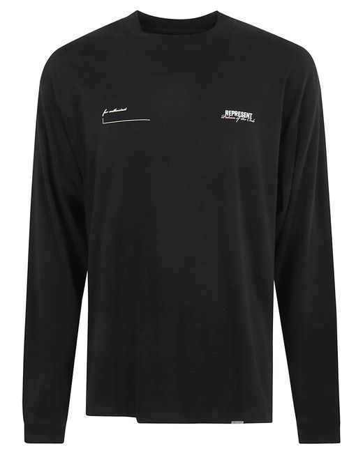Rappresenta Le Magliette E La Polos Nera di Represent in Black da Uomo