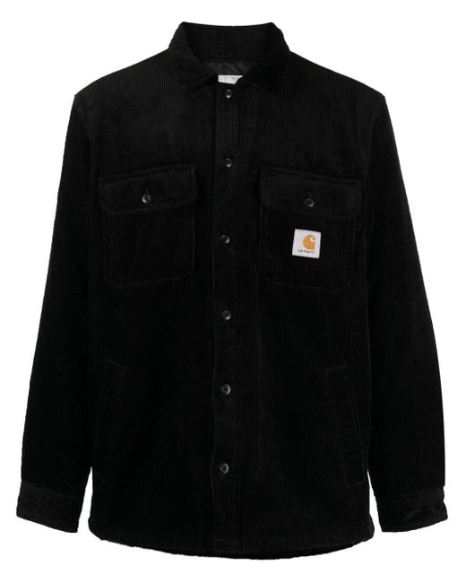 Carhartt Black Logo Baumwollhemdjacke