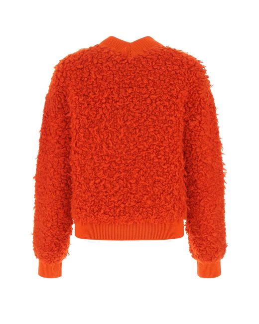 Bottega Veneta Red Boucle Sweater