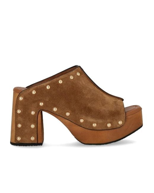 MISS OLIVIA Brown Eva Mule